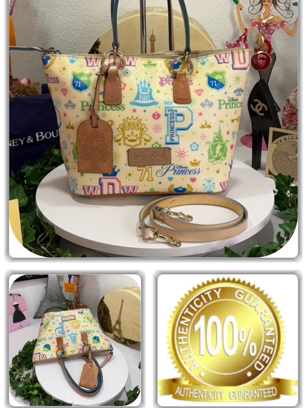 EPIC DOONEY & BOURKE PRINCESS CASTLE DISNEY LIMITED EDITON LARGE TOTE HANDBAG!